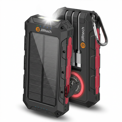 JIRTech® - Solar Powerbank 30,000 mAh