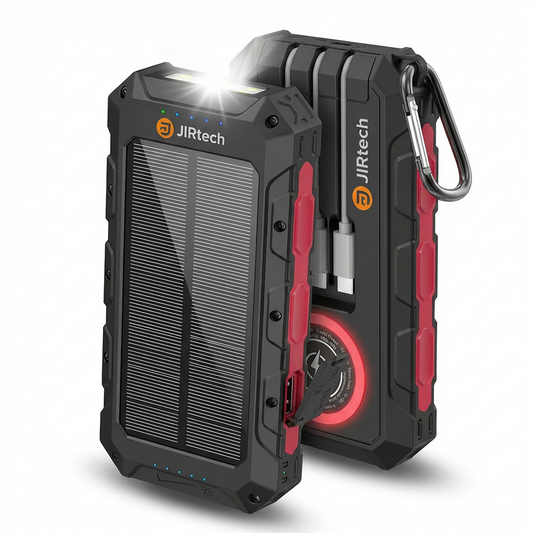 JIRTech® - Solar Powerbank 30,000 mAh